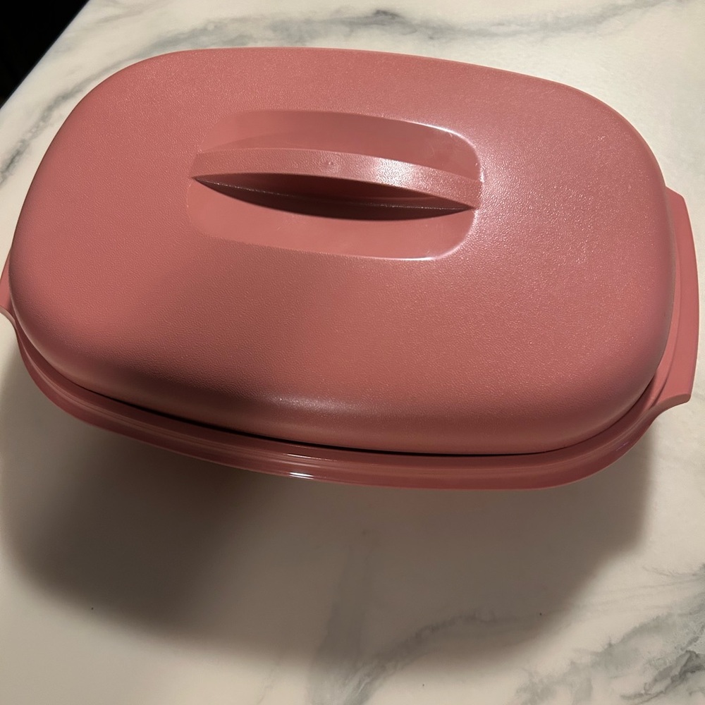 Vintage Tupperware microwave steamer 3 piece Food Container